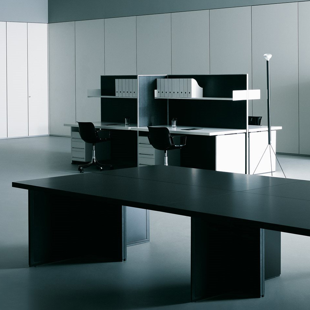 C30 – 9 Scrivania_Operativa_Graphis_Tecno_in_ Metallo e Legno