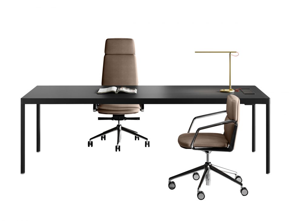 SCRIVANIE SEMI DIREZIONALI – uffici – design mobili per ufficio – ommag – fermo – macerata –Scrivania - B03